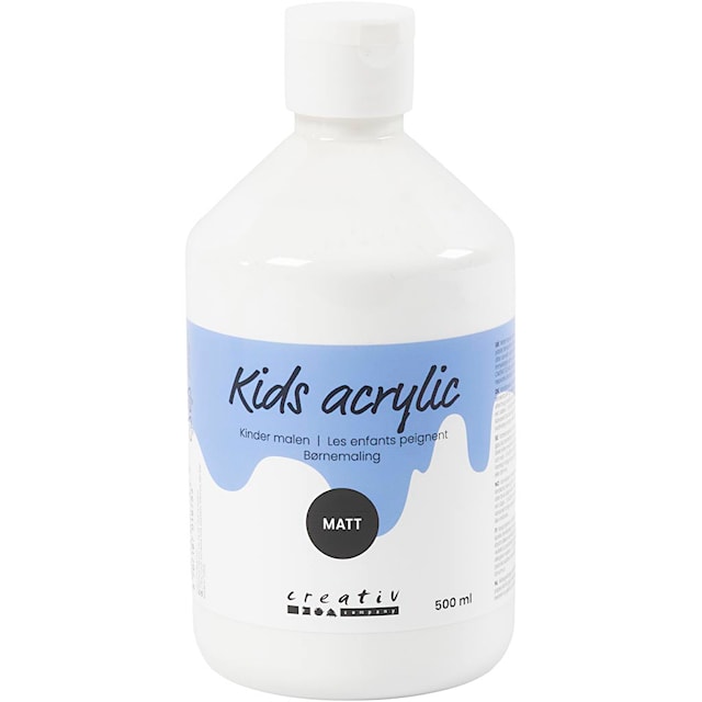 Produktbilde 1 for A-Color akrylmaling, 500 ml, hvit