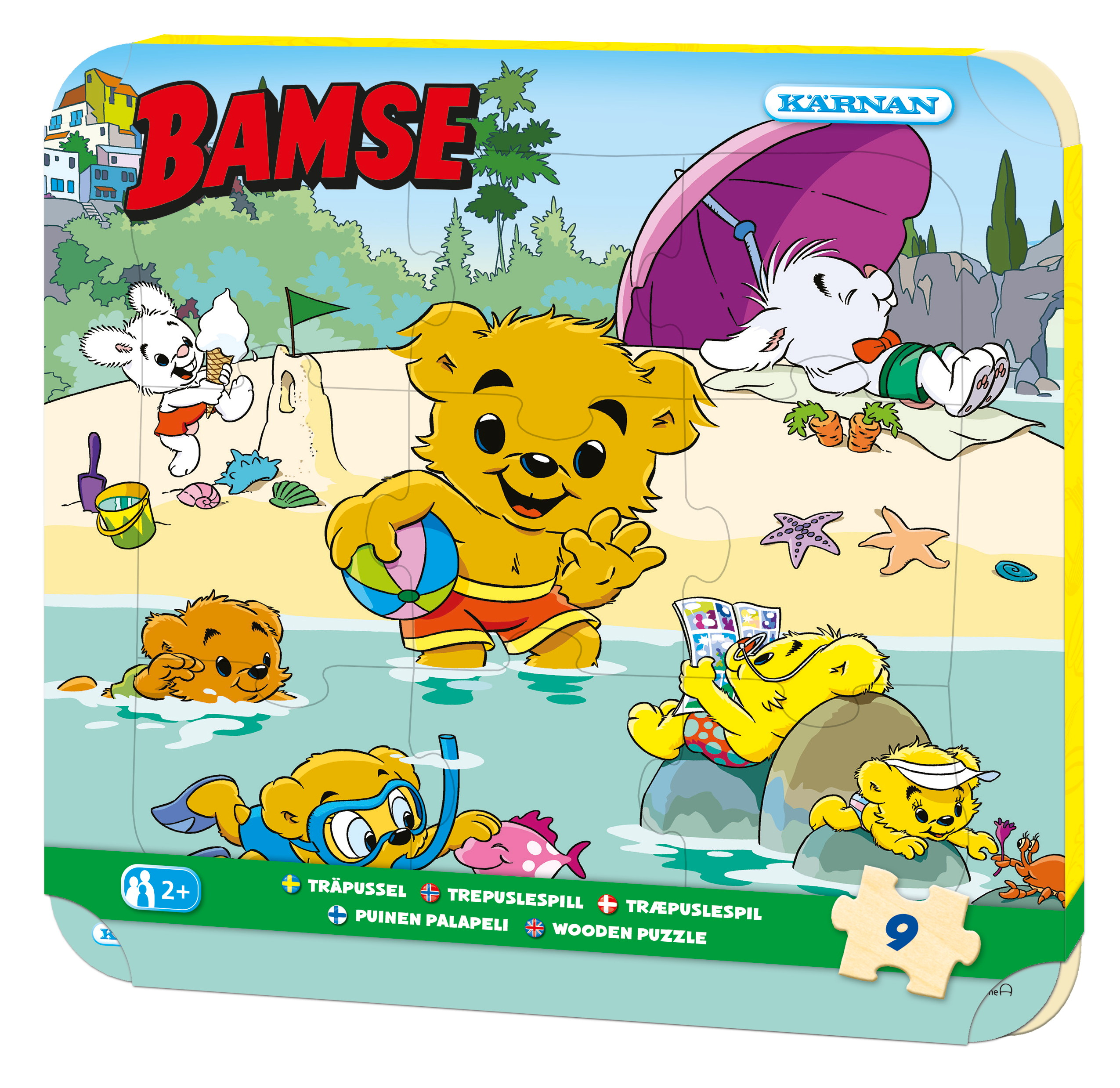 Rampussel Bamse 9 bitar, Kärnan