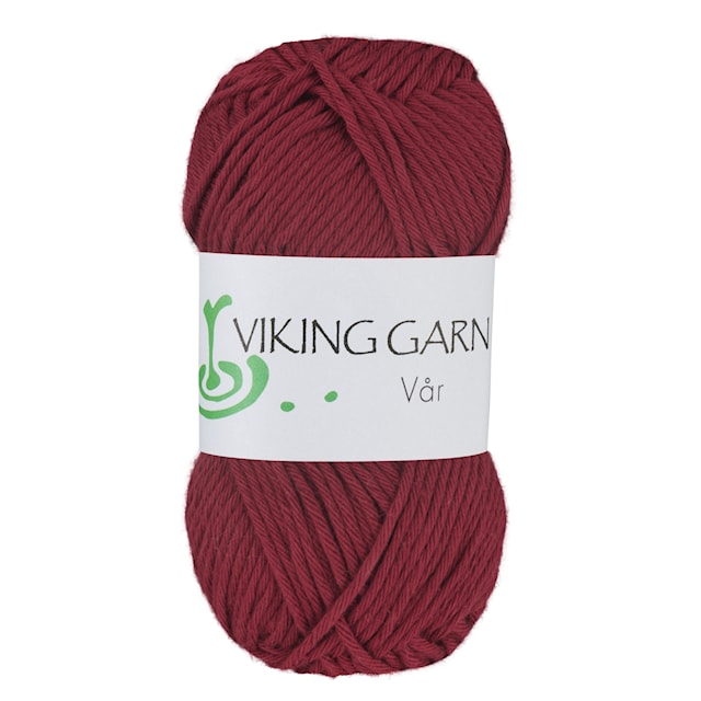 Vår Puuvillalanka 50 g Bordeaux 459 Viking Garn