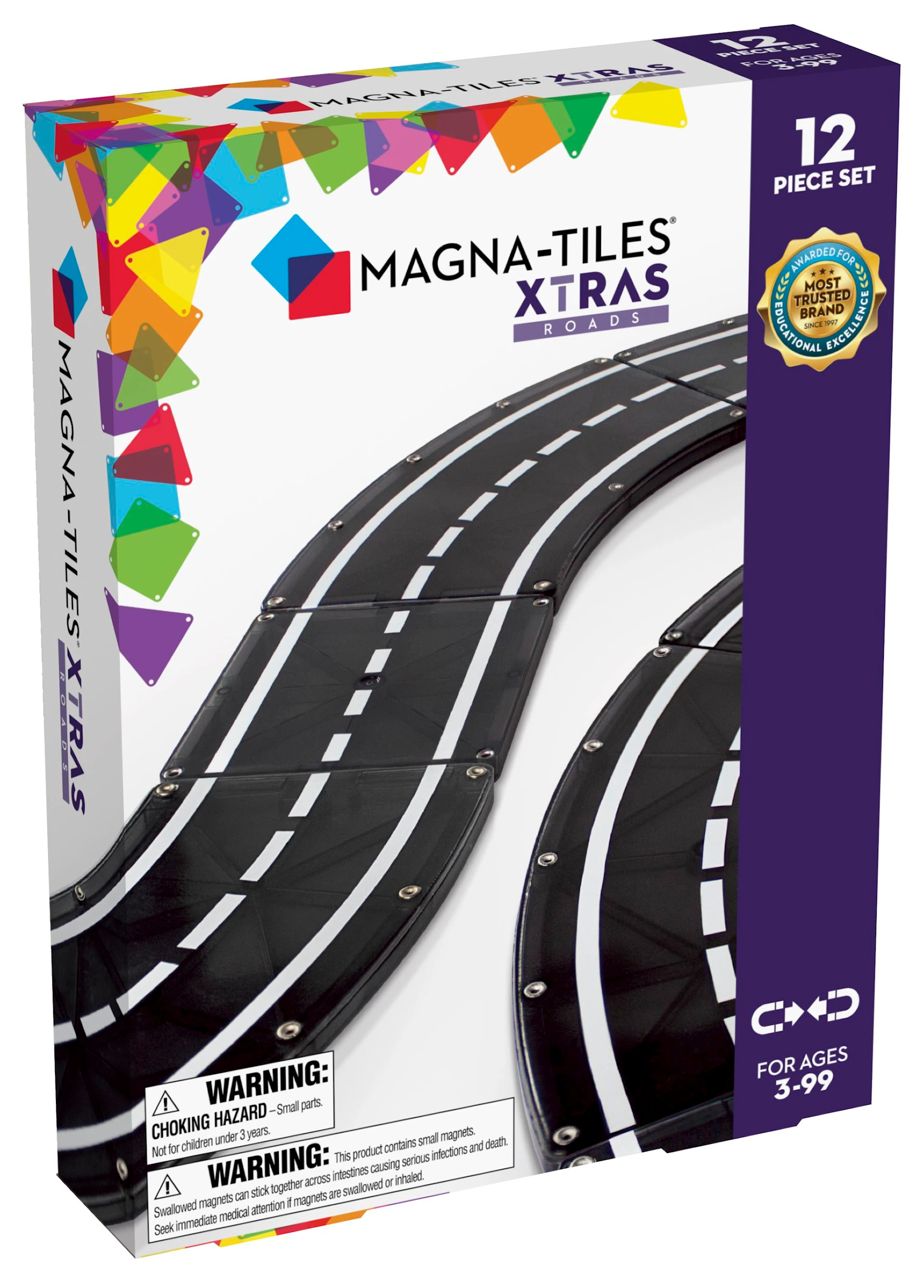 Tuotekuva ille Magneettiset tielaatat 12 kpl Magna-Tiles