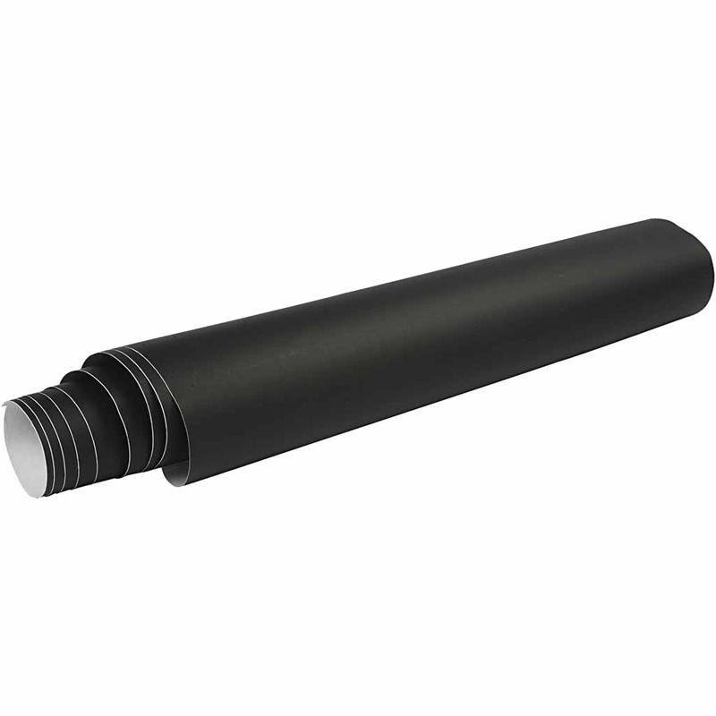 Liitutaulukalvo, Lev: 45 cm, musta, 2 m/ 1 rll