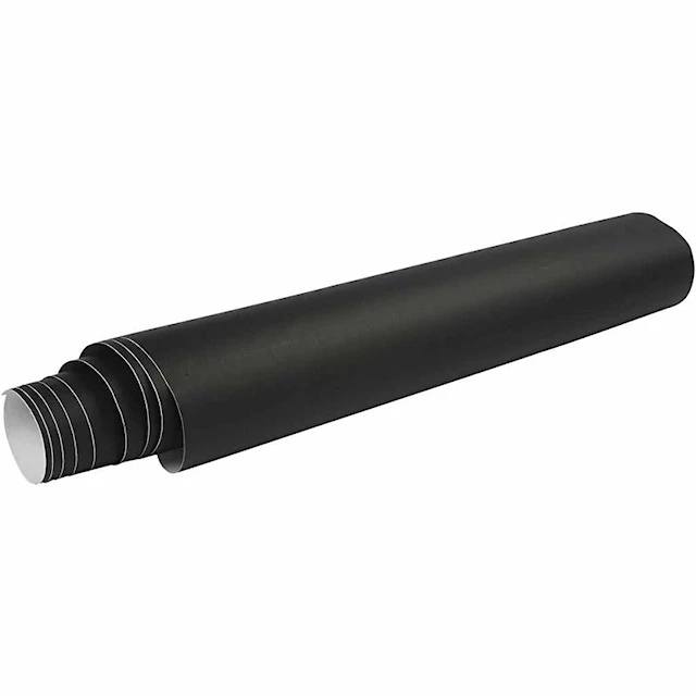 Liitutaulukalvo, Lev: 45 cm, musta, 2 m/ 1 rll