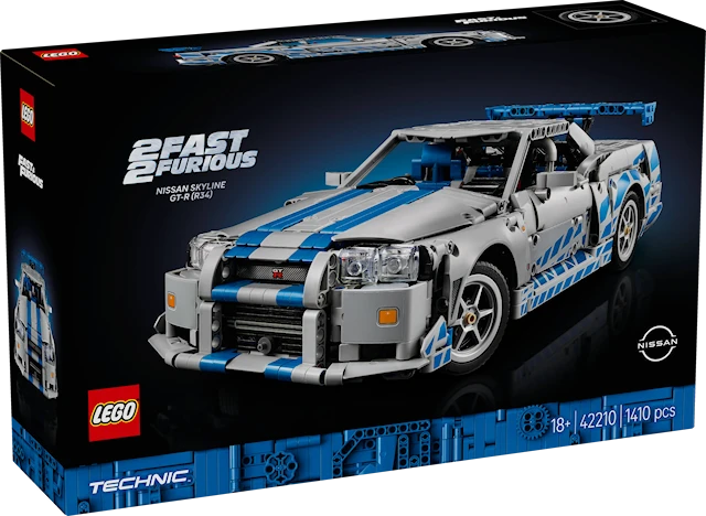 2 Fast 2 Furious Nissan Skyline GT-R (R34) ‑auto LEGO® Technic (42210)