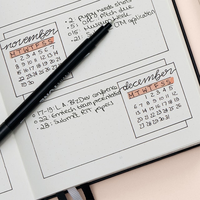 Produktbilde 5 for Bullet journal A5 Prikket Svart Leuchtturm1917