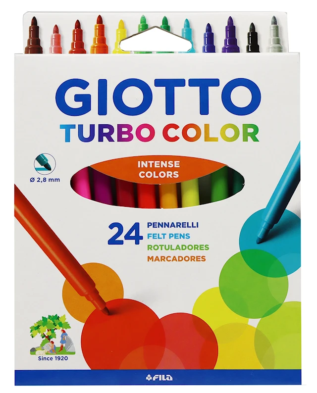 Giotto Turbo Color Tussikynät, 24 kpl