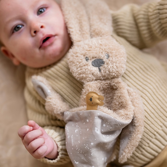 Produktbilde 2 for Lapidou Teddy Snuttefilt Trekant Beige Nattou