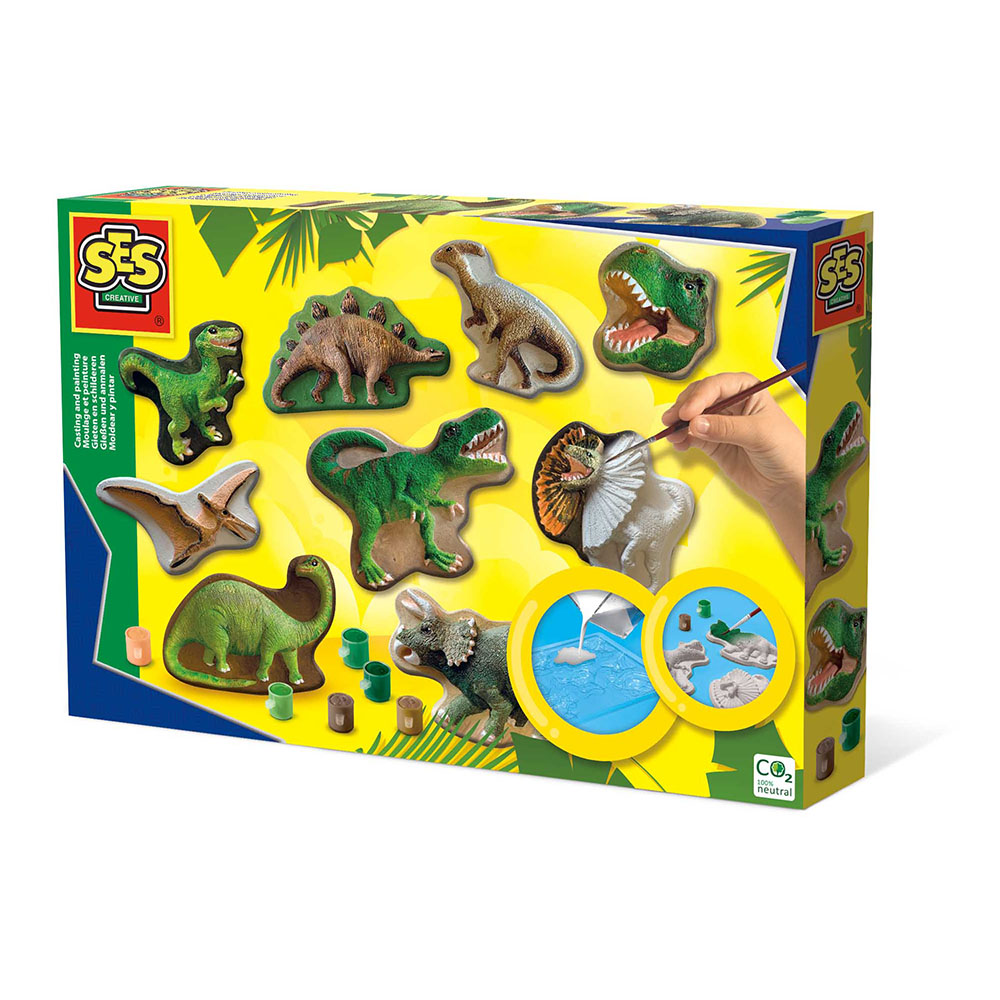 Pysselset Gipsfigurer Dinosaurier SES Creative