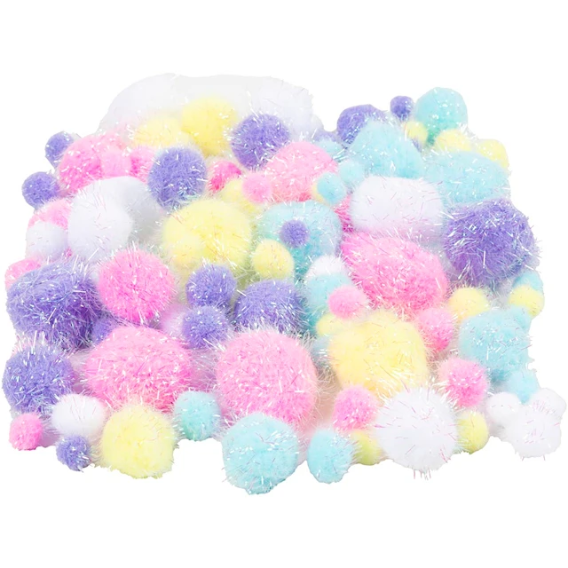 Pompoms i pastellfärger 15-40 mm Creativ Company