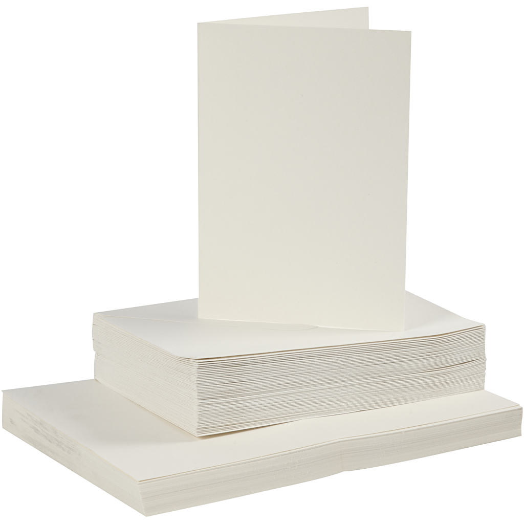 Kort och Kuvert Råvit 10,5 x 15 cm 50-pack
