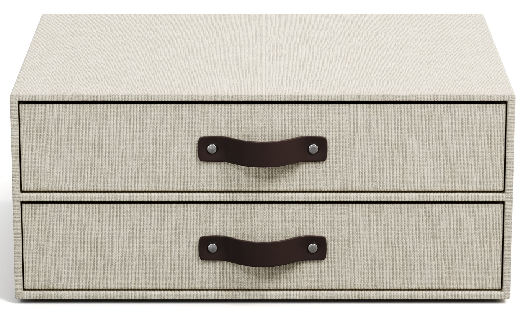 Skrivbordsbyrå med 2 lådor håller A4 Linen Bigso Box of Sweden