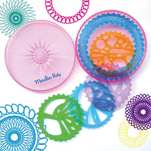 Piirustusmalli Mandala pieni setti Moulin Roty