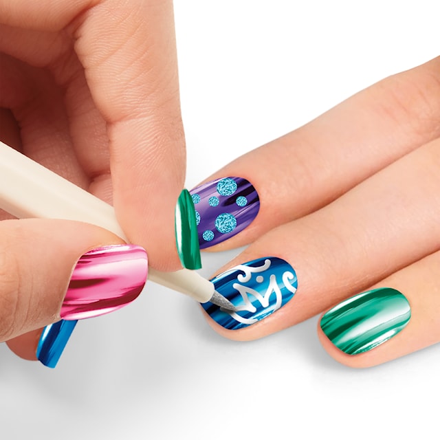 Produktbild 3 för Sparkle Metallic Rainbow Nail Art Shimmer N Sparkle