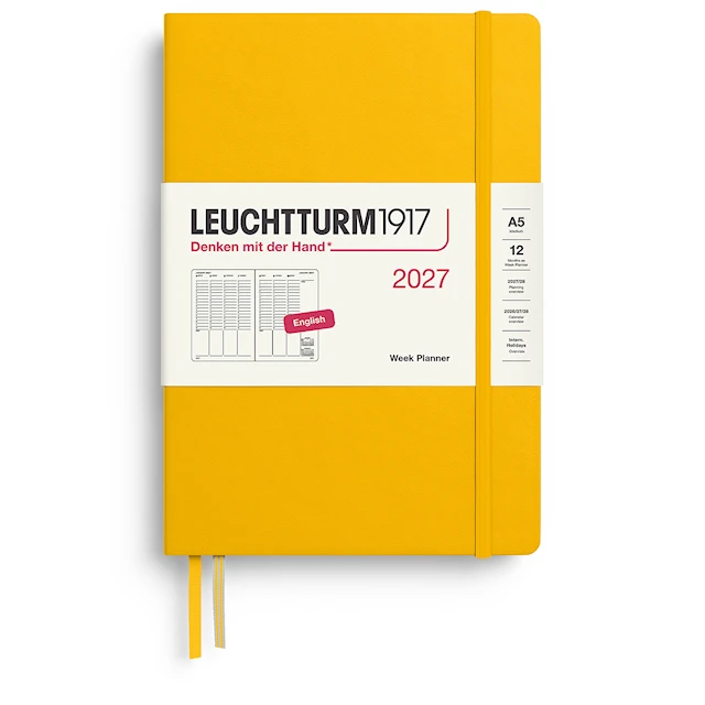 Week PLANNER 2027 A5 Hard Sunflower Leuchtturm1917