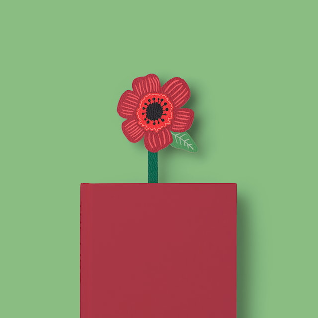 Produktbild 3 för Bokmärke Blomma Poppy Catwalk