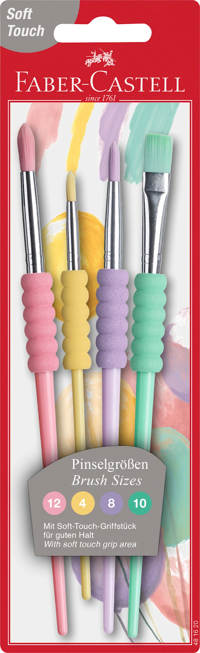 Faber-Castell Soft Grip sivellinsarja, 4 sivellintä
