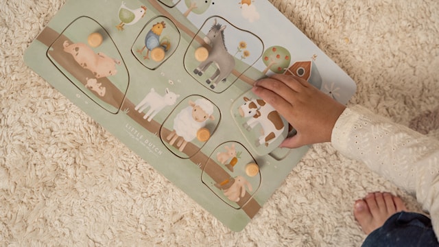 Produktbild 5 för Little Farm Pussel med Ljud Little Dutch