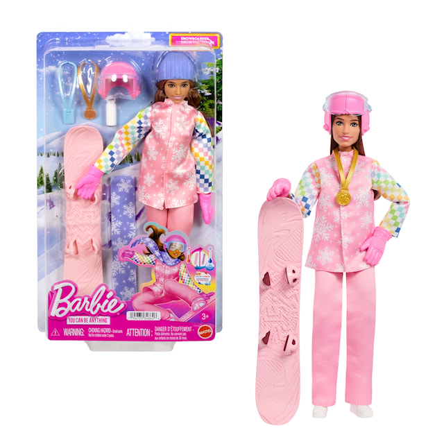 Produktbilde 1 for Deluxe Yrkesdukke Snowboardkjører Barbie
