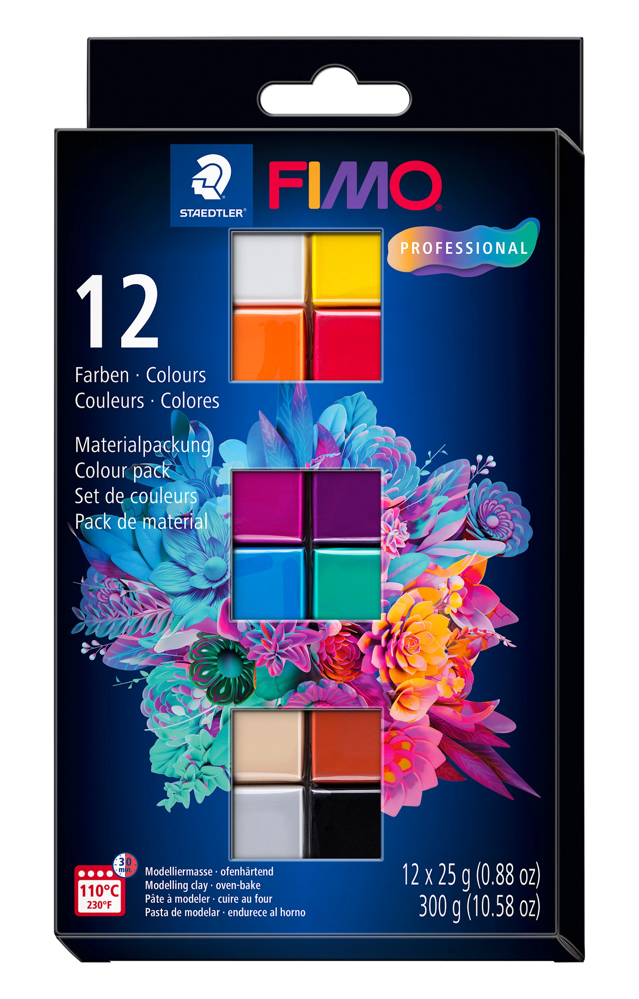 Produktbild för FIMO Professional Lera 12x25g Staedler