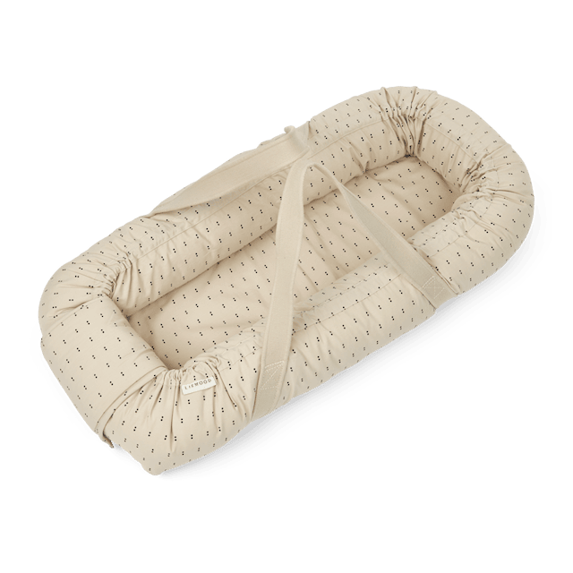 Produktbild 1 för Gro Babynest Double Dot/SIlver Lining Liewood