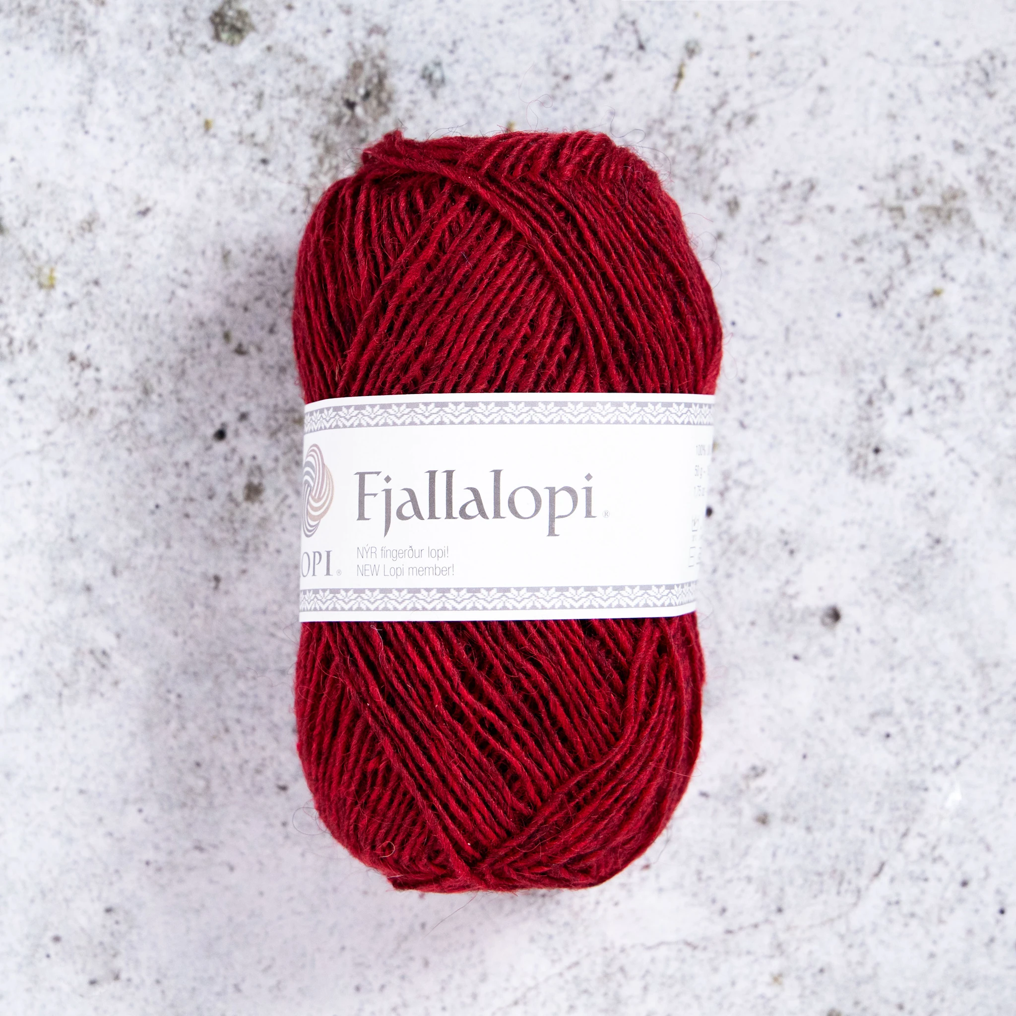 Produktbild för Fjallalopi ullgarn 50g Currant 61 Istex