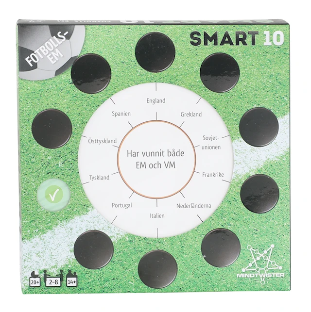 SMART10 Fotbolls-EM, Frågekort (SE)