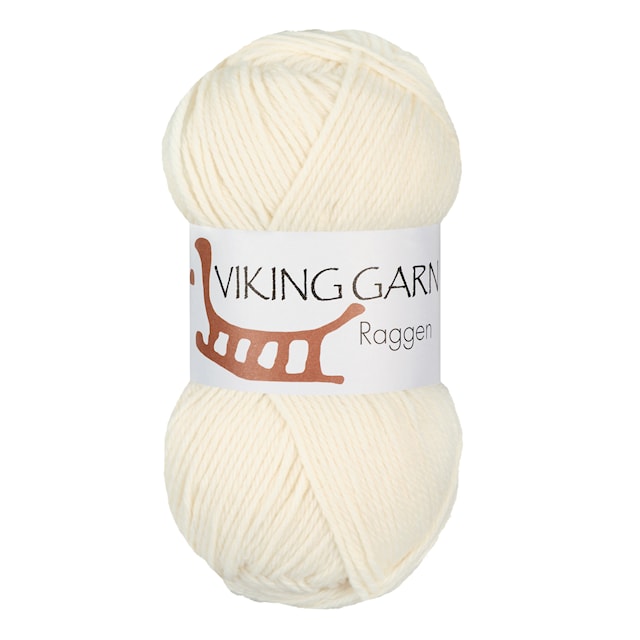Tuotekuva 1 - Raggen 150 g villasekoite valkoinen Viking Garn