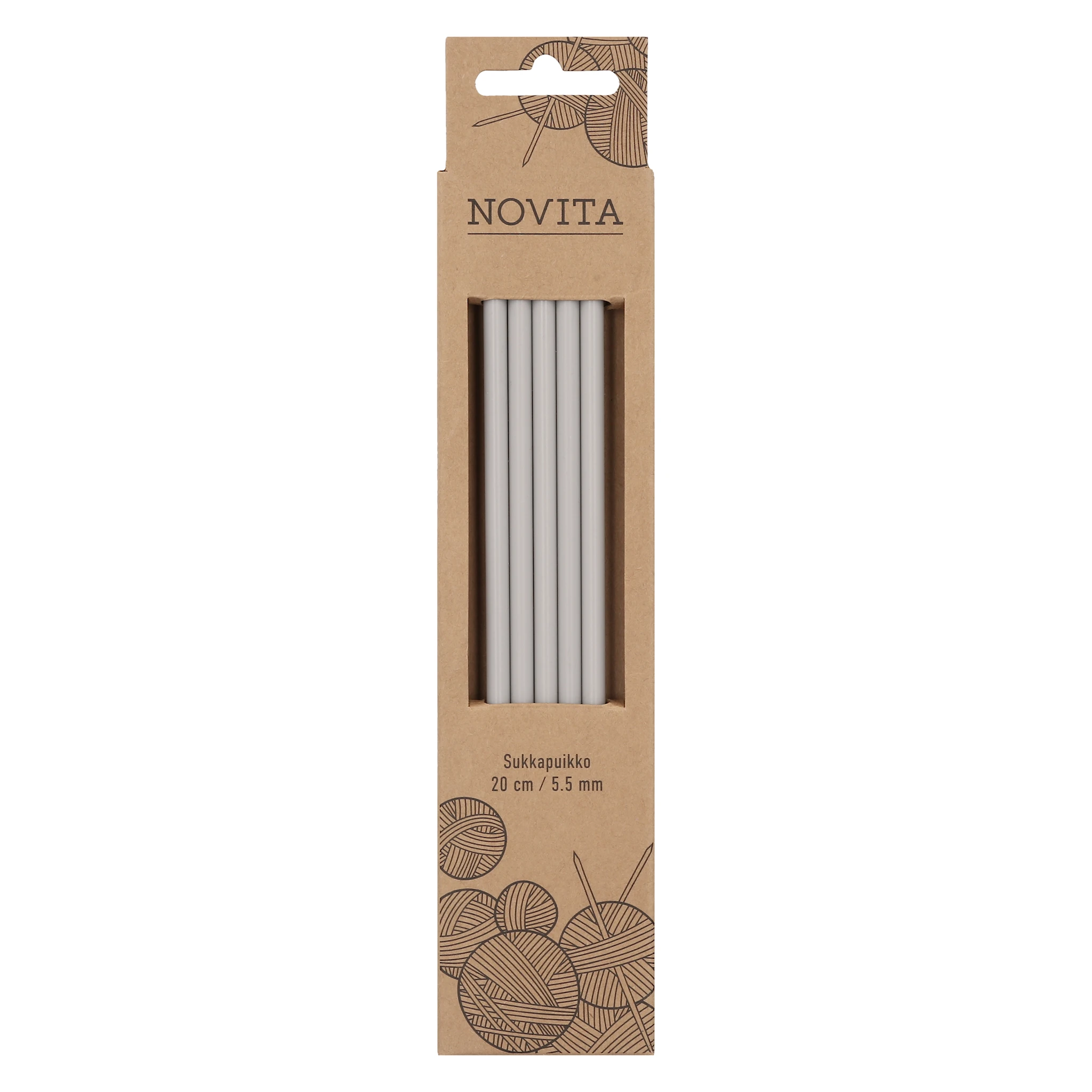 Produktbilde for Strikkepinner Plastic 20 cm Novita