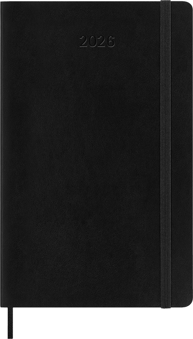 Tuotekuva 2 - Kalenteri 2026 Classic Soft 12M Week Note Large Musta Moleskine