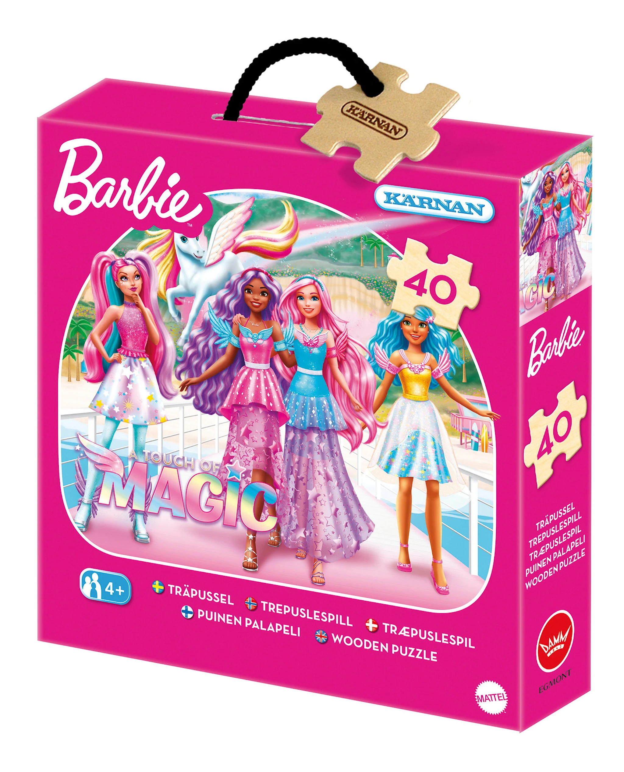 Produktbild för Träpussel Barbie 40 bitar, Kärnan