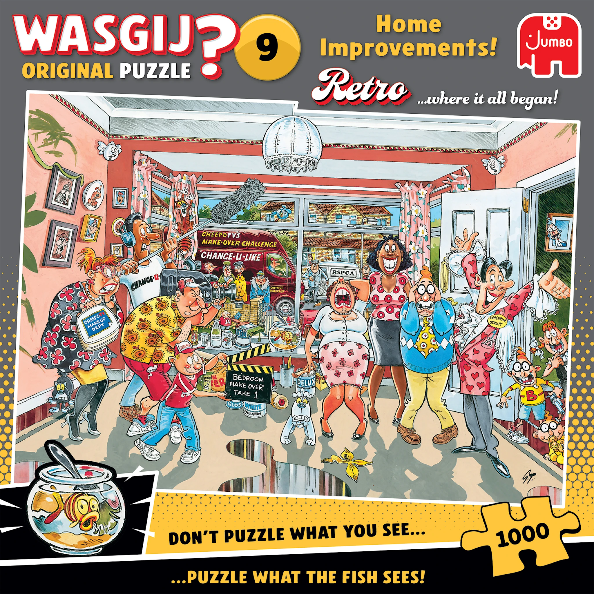 Produktbild för Wasgij Retro 9  Home Improvements Pussel 1000 bitar