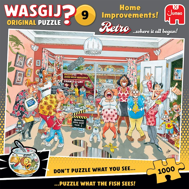 Wasgij Retro 9 Home Improvements Pussel 1000 bitar