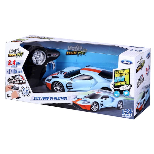 Tuotekuva 2 - Ford Gt Heritage 2,4Ghz Radiokauko-ohjattava Auto Premium 1:24 Bburago