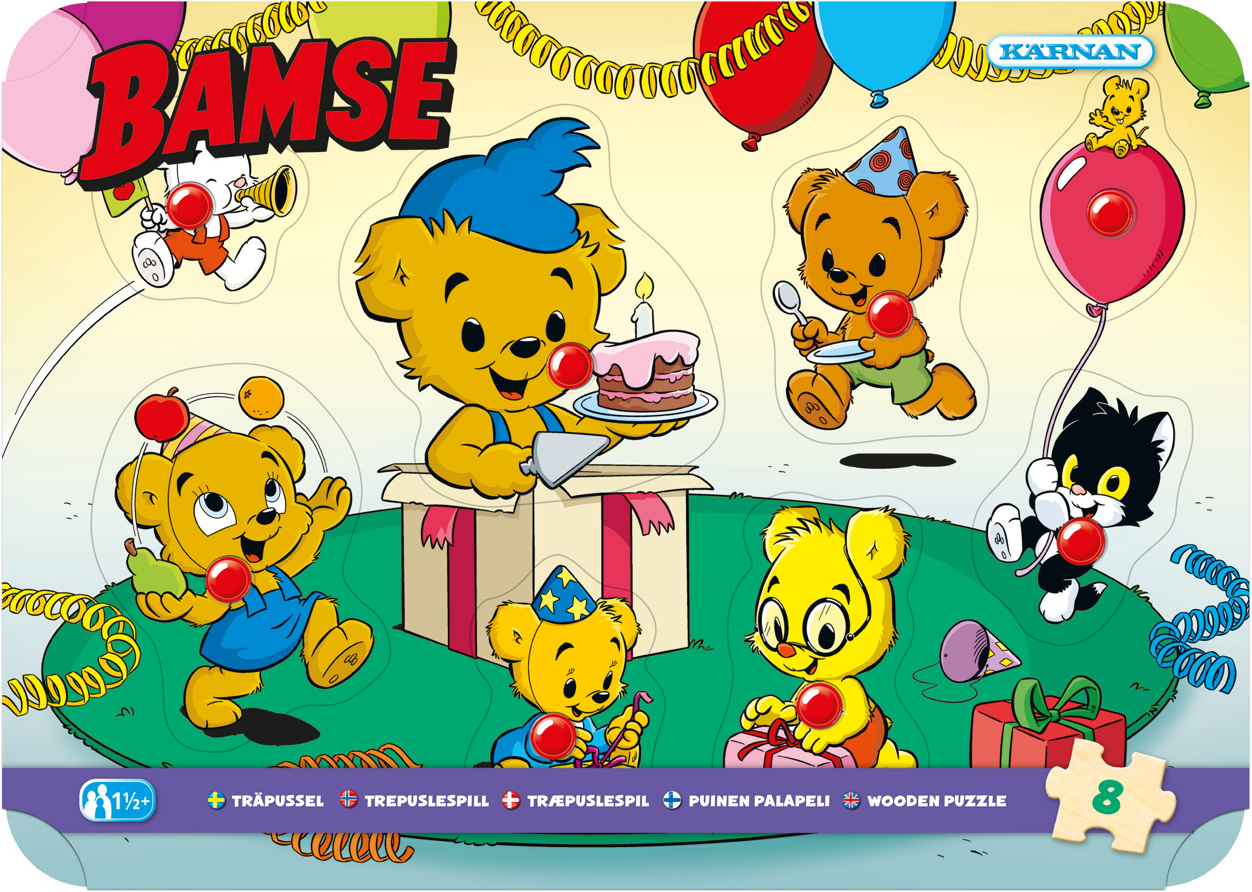 Knoppussel Bamse 8 bitar, Kärnan