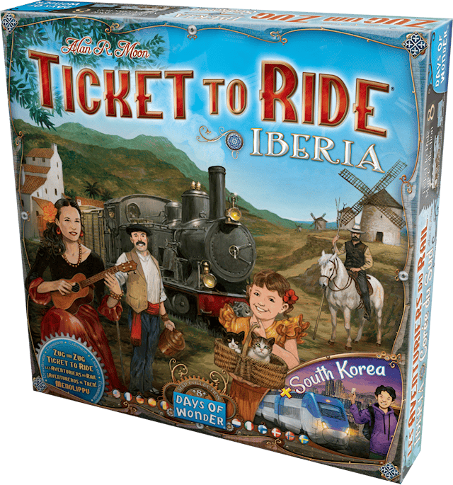 Tuotekuva 3 - Ticket to Ride Map Collection 8: Iberia & South Korea Expansion (SE/NO/FI/EN)