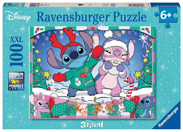 Disney Stitch Christmas Palapeli 100 palaa XXL, Ravensburger