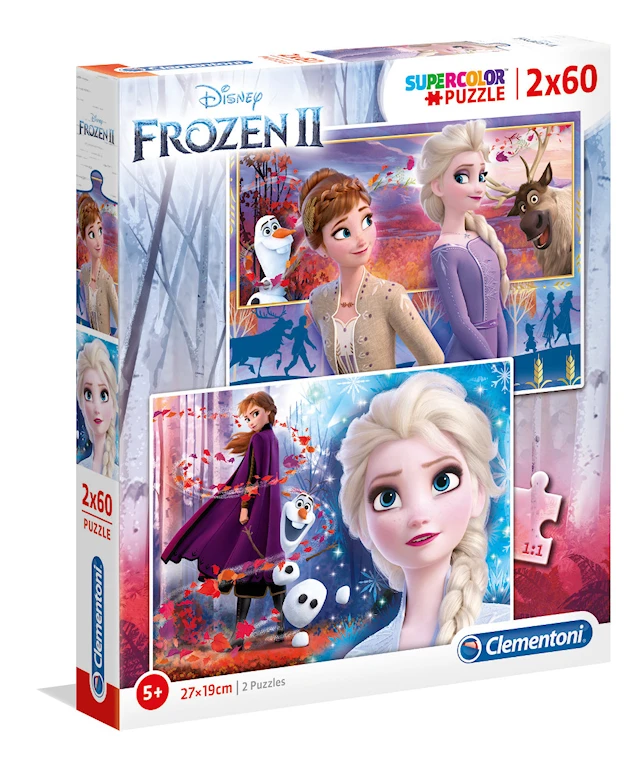Frozen 2 Palapeli 2x60 palaa Clementoni