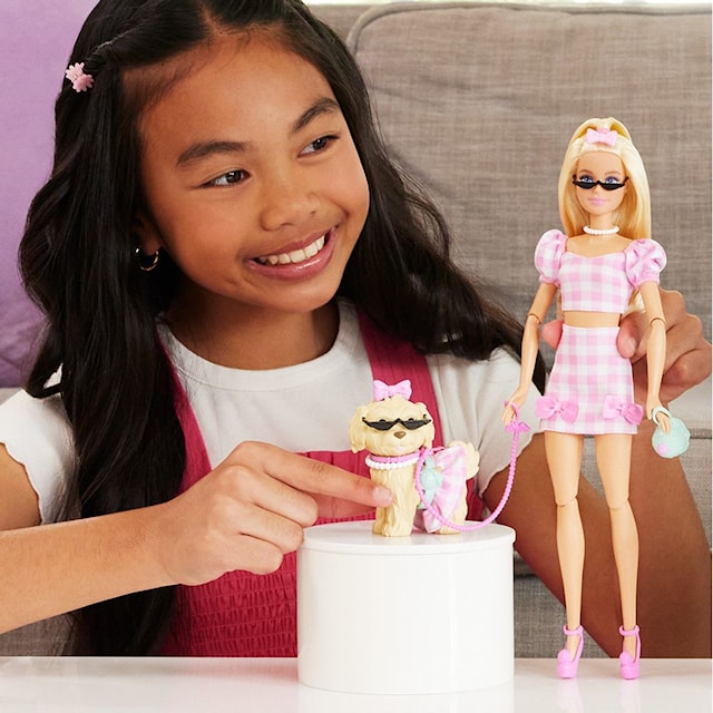 Produktbilde 4 for Barbie Twinning Looks-dukke og kjæledyr i rosa