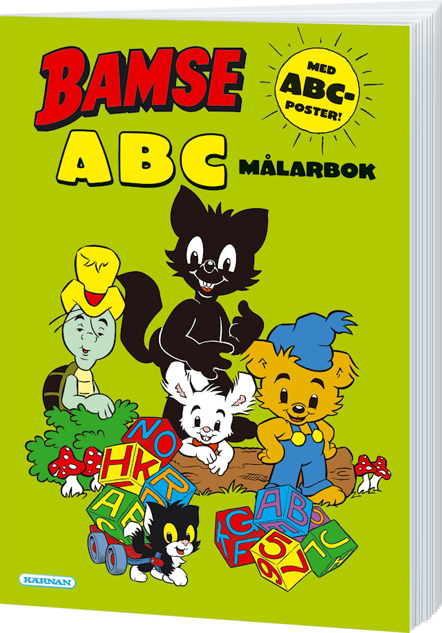 Produktbild 1 för Målarbok Abc Med Poster Bamse