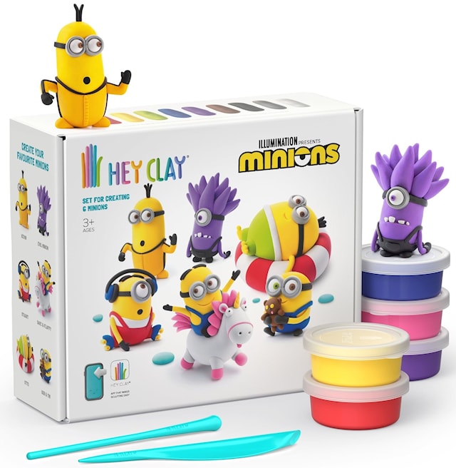 Produktbilde 1 for Modellering Minionene Dyr 15-pakk lufttørkende Hey Clay