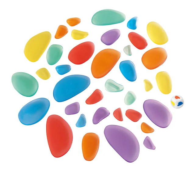 Läpinäkyvät Sateenkaarikivit 36-pack MyPauze
