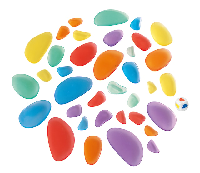Produktbilde 1 for Transparente Regnbuesteiner 36-pack MyPauze
