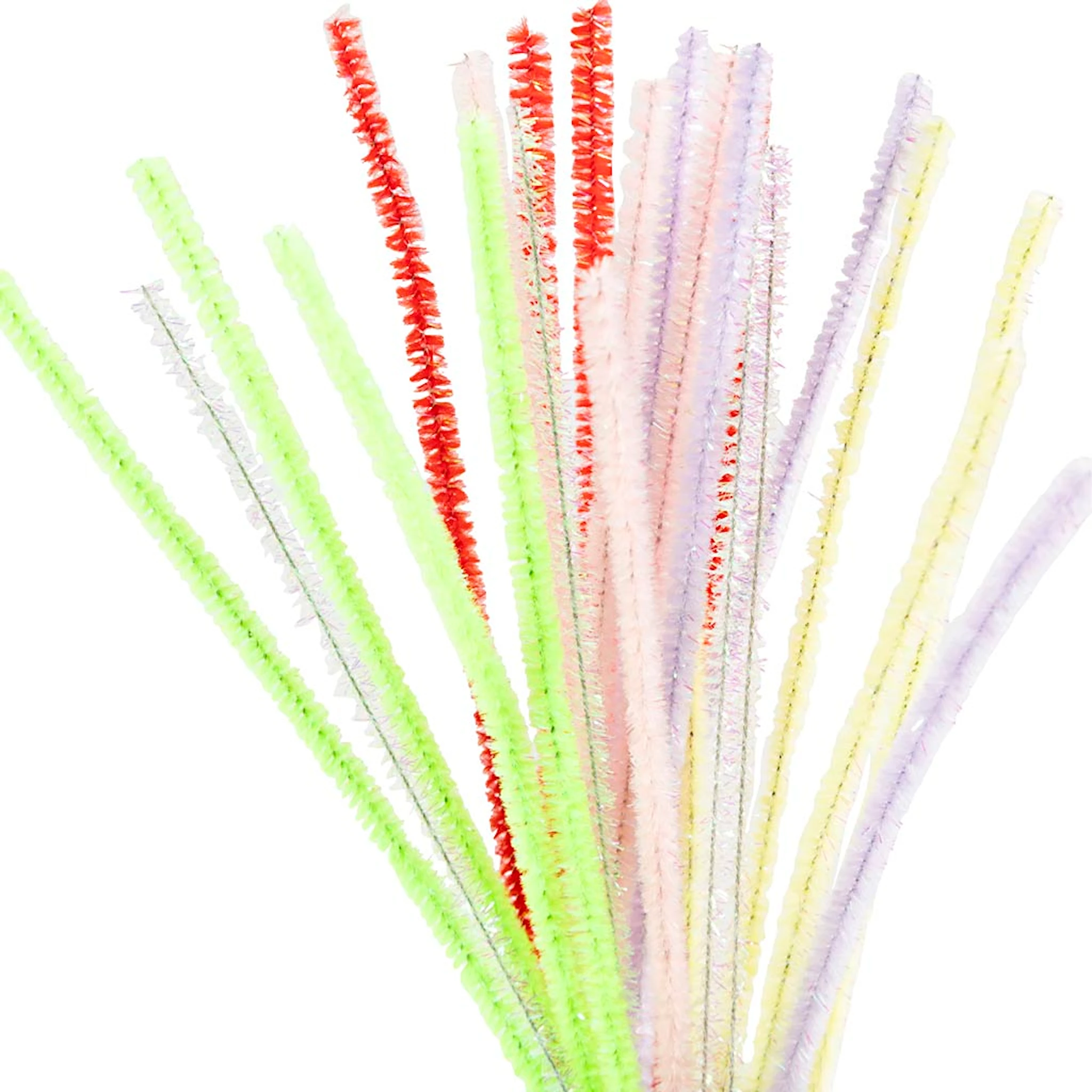 Produktbilde for Piperenser, L: 30 cm, tykkelse 6 mm, vårfarger, 24 ass./ 1 pk.