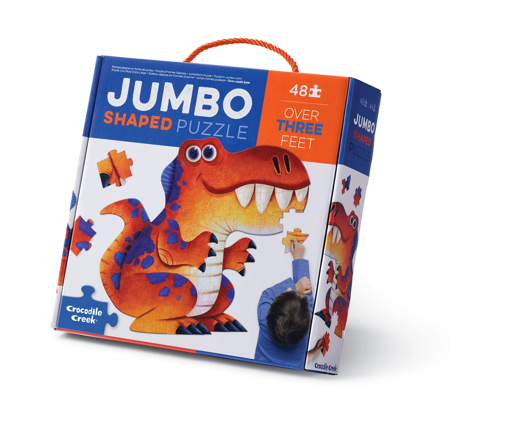 Produktbild för Dinosaurie Jumbopussel Barnpussel 48 Bitar Crocodile Creek