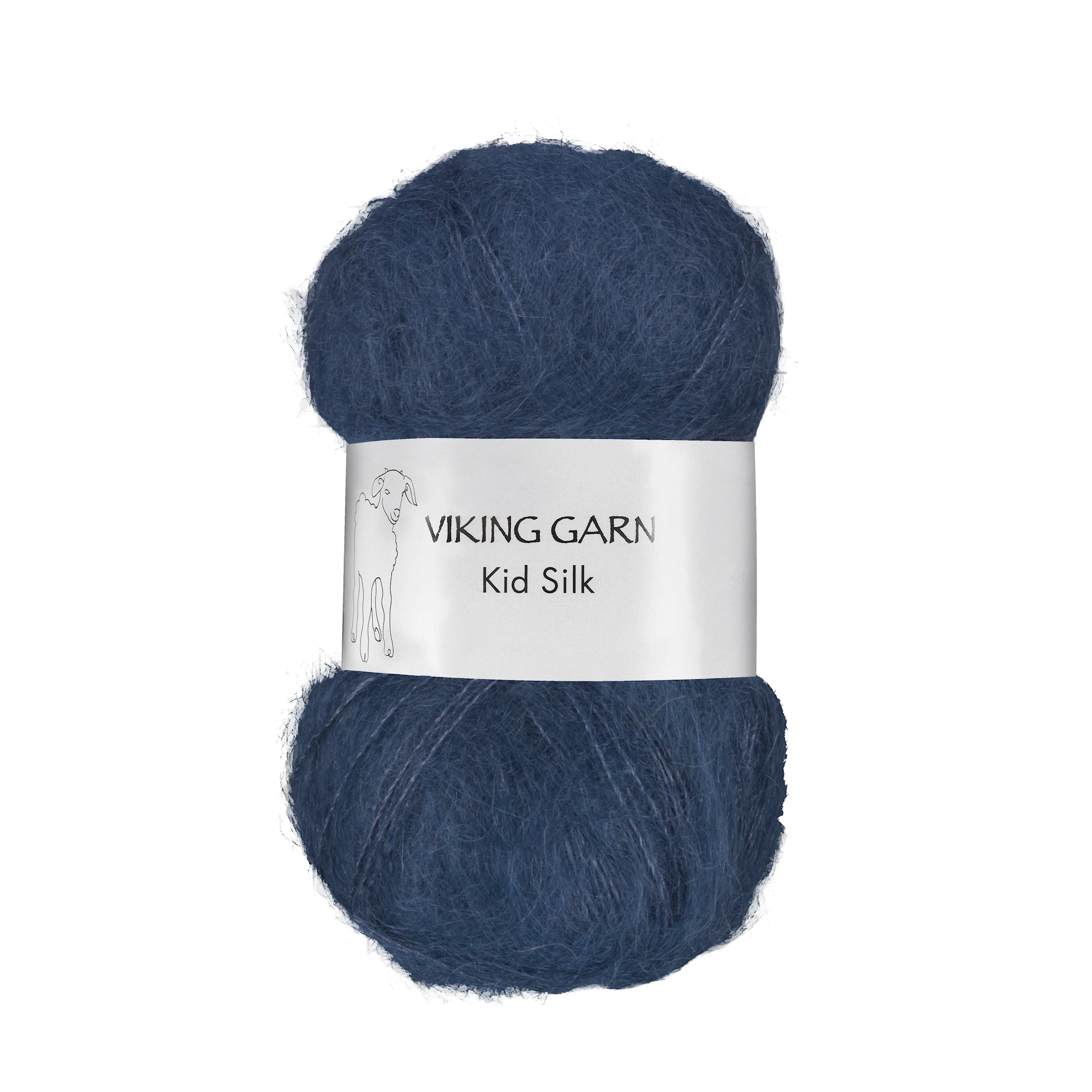 Tuotekuva ille Kid/Silk 25 g Dark Blue Jeans 327 Viking Garn