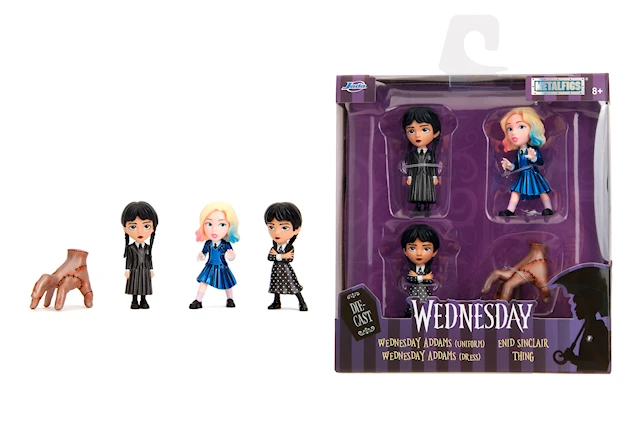 Jada Toys Wednesday 4-Pack Keräilyhahmot, 6 cm