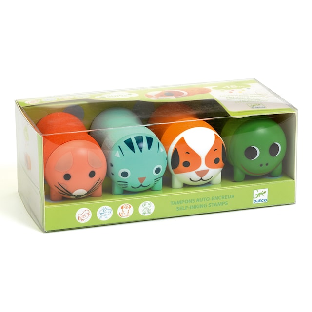 Tuotekuva 2 - Leimasinsetti Lemmikit itsekohottavat leimat 4-pack Djeco