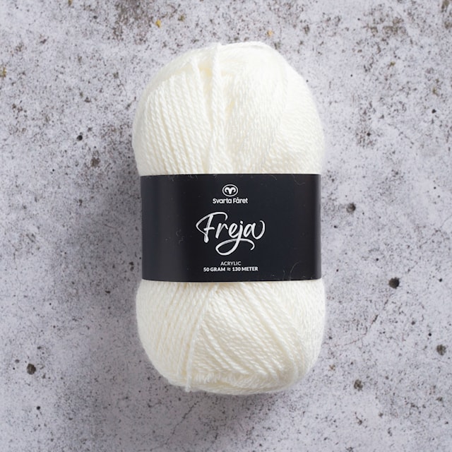 Freja Lanka Akryyli 50 g valkaisematon 05 Svarta Fåret