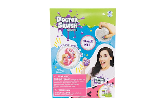 Produktbilde 2 for Squishy Pack Refill V2 10 Balloons + Clips Doctor Squish