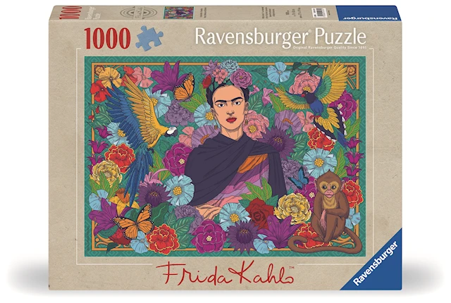 Frida Kahlo’s Paradise: Parrot, Monkey and Blooms Pussel 1000 bitar, Ravesnburger