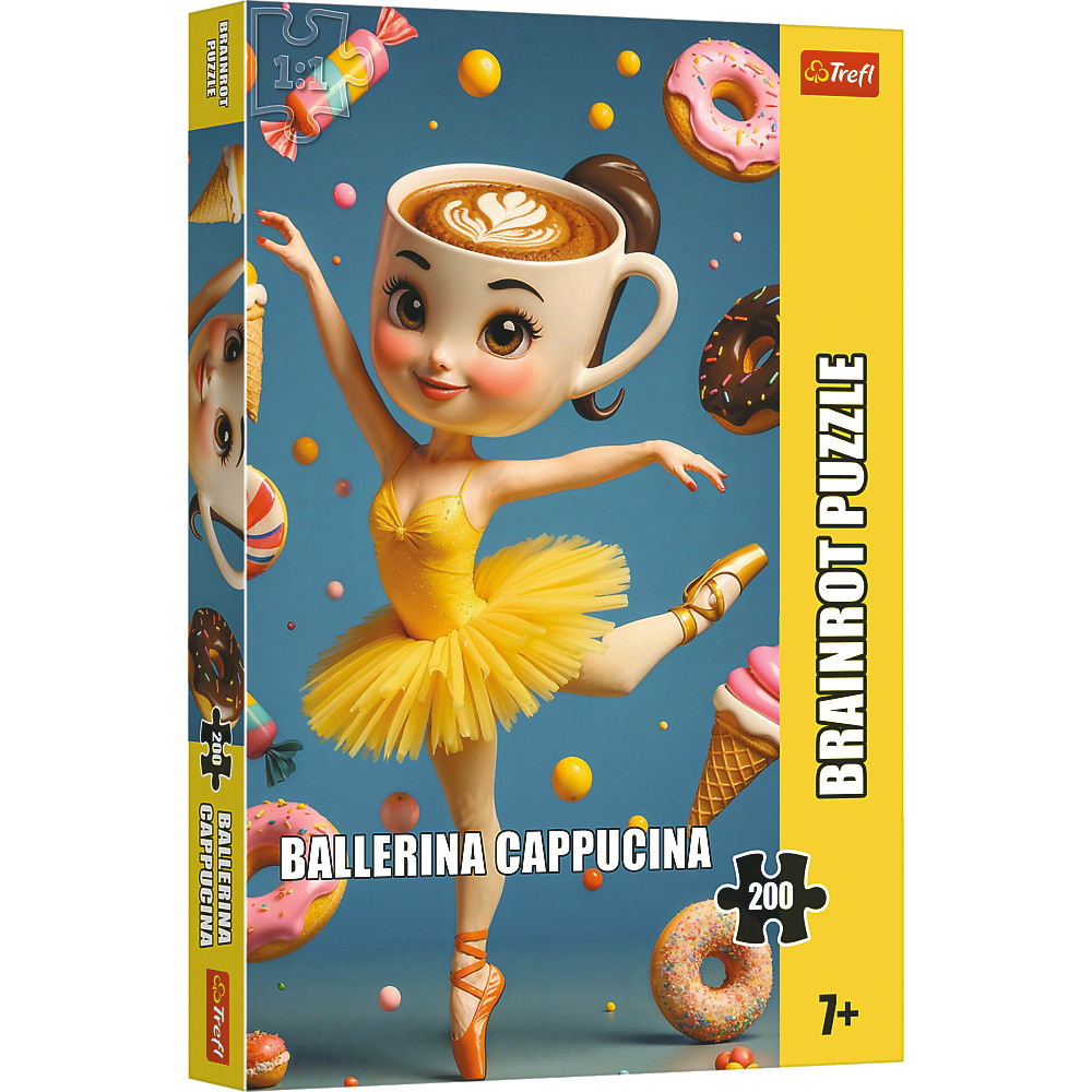 Italian Brainrot Ballerina Cappuccina Pussel 200 Bitar Trefl